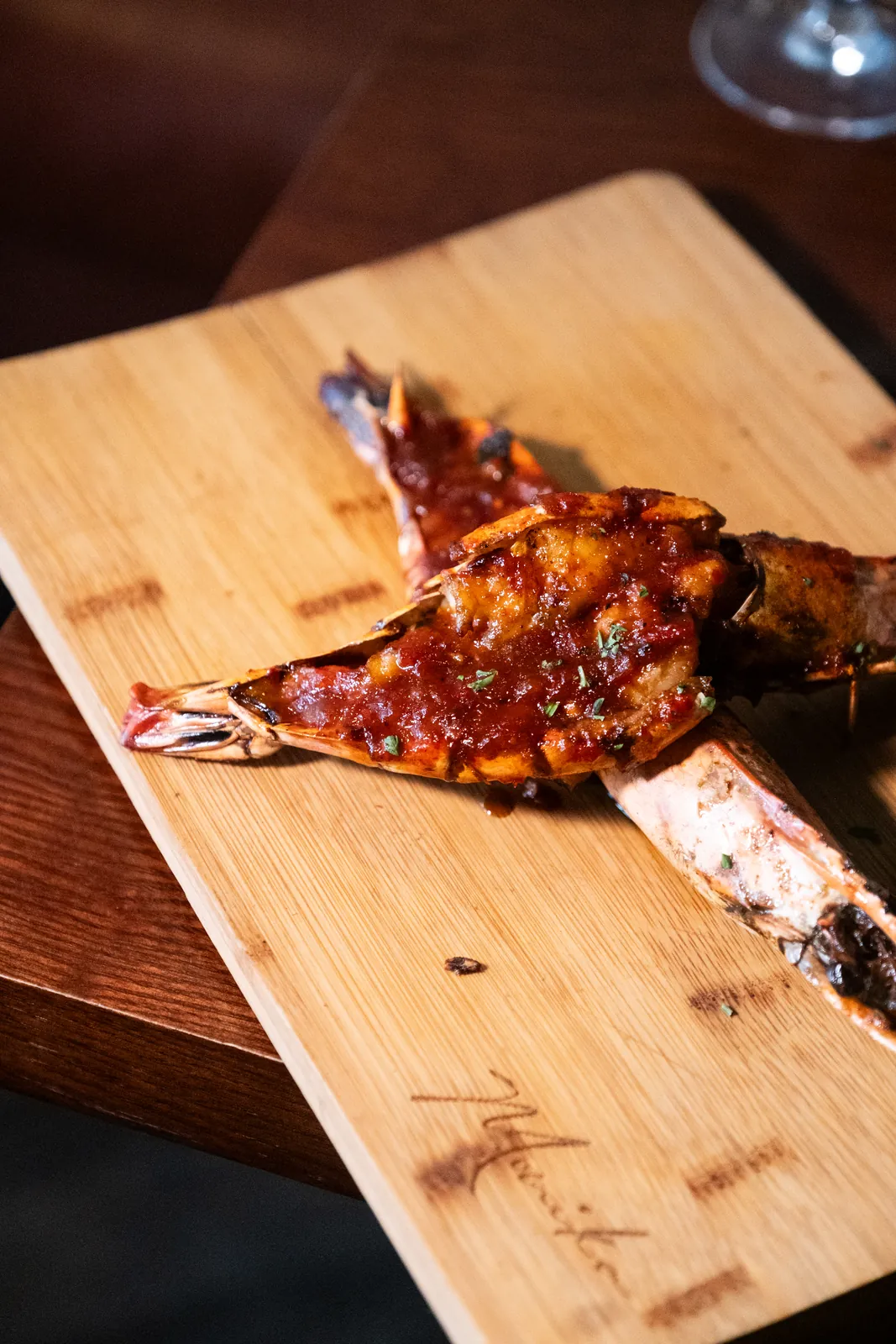 Glazed grilled meat ready for the table